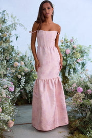 The Cherie Dress in Light Pink Windsor Brocade