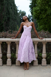 The Carolena Set in Lavender Fog Lace