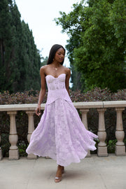 The Carolena Set in Lavender Fog Lace