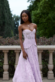 The Carolena Set in Lavender Fog Lace