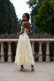 The Carolena Set in Transparent Yellow Lace