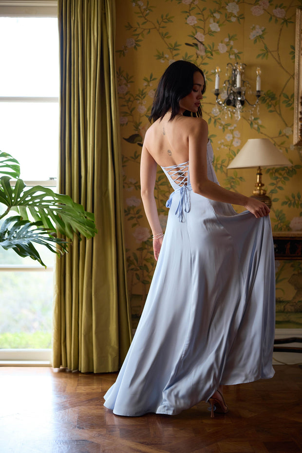 The Cecilia Dress in Halogen Blue