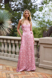 The Cecilia Dress in Pink Peony Print