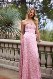 The Cecilia Dress in Pink Peony Print