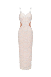 Teresa Pearl Sequin Midi Dress