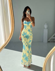 Sleeveless Floral Maxi Dress
