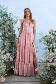 The Gwen Dress in Light Pink Tapestry Rose