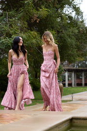 The Gwen Dress in Pink Peony Print