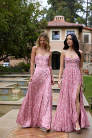 The Cecilia Dress in Pink Peony Print