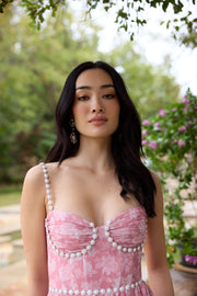 The Gwen Dress in Pink Peony Print