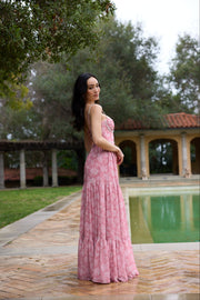 The Gwen Dress in Pink Peony Print