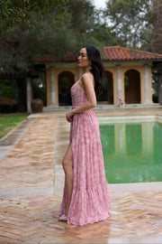 The Gwen Dress in Pink Peony Print