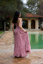 The Gwen Dress in Pink Peony Print