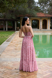 The Gwen Dress in Pink Peony Print