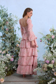 The Juliette Dress in Light Pink Tapestry Rose