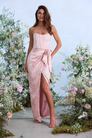 The June Dress in Light Pink Tapestry Rose