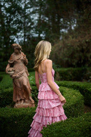 The Josephine Dress in Pink Peony Print