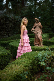 The Josephine Dress in Pink Peony Print