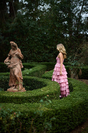The Josephine Dress in Pink Peony Print