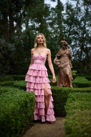 The Josephine Dress in Pink Peony Print