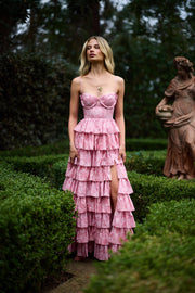 The Josephine Dress in Pink Peony Print