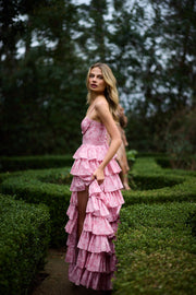 The Josephine Dress in Pink Peony Print