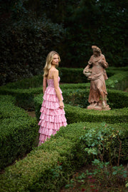 The Josephine Dress in Pink Peony Print