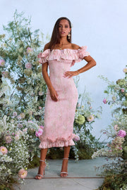 The Lilac Dress in Light Pink Tapestry Rose