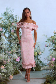 The Lilac Dress in Light Pink Tapestry Rose