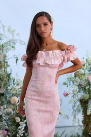 The Lilac Dress in Light Pink Tapestry Rose