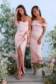 The June Dress in Light Pink Tapestry Rose