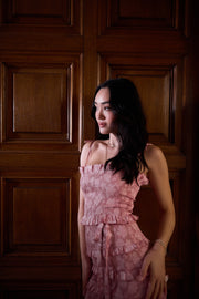 The Lily Dress in Pink Peony Print