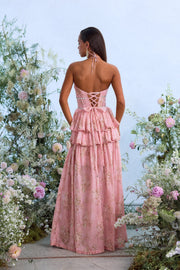The Payton Dress in Light Pink Tapestry Rose