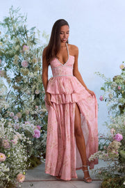 The Payton Dress in Light Pink Tapestry Rose