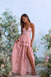 The Payton Dress in Light Pink Tapestry Rose