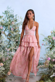 The Payton Dress in Light Pink Tapestry Rose
