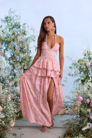 The Payton Dress in Light Pink Tapestry Rose