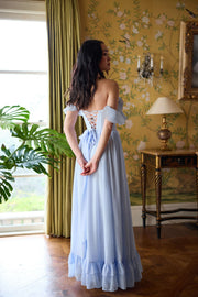The Rosetta Dress in Halogen Blue