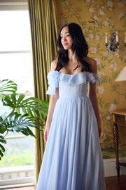 The Rosetta Dress in Halogen Blue
