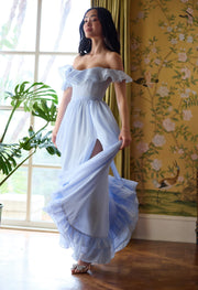 The Rosetta Dress in Halogen Blue