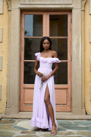 The Rosetta Dress in Lavender Fog