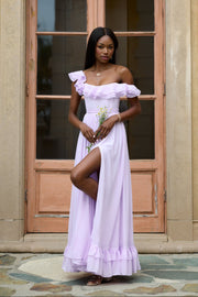 The Rosetta Dress in Lavender Fog