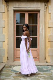 The Rosetta Dress in Lavender Fog