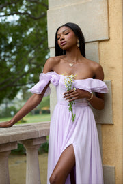 The Rosetta Dress in Lavender Fog