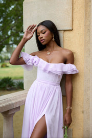 The Rosetta Dress in Lavender Fog