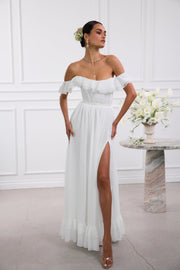 The Rosetta Dress in White