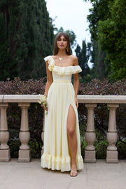 The Rosetta Dress in Transparent Yellow