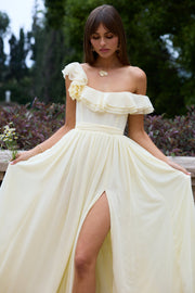 The Rosetta Dress in Transparent Yellow