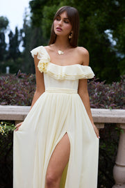 The Rosetta Dress in Transparent Yellow