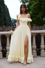 The Rosetta Dress in Transparent Yellow